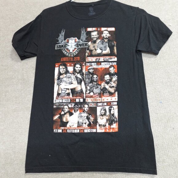 NXT Shirt Small Black Double Sided 2019 Toronto Cole Gargano Candice Take Over - Picture 1 of 6